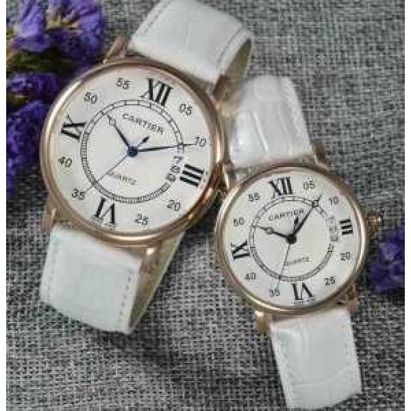 耐久性に優れ 2026 CARTIER カルティエ クオーツ?ムーブメント 9色可選 恋人腕時計 21035