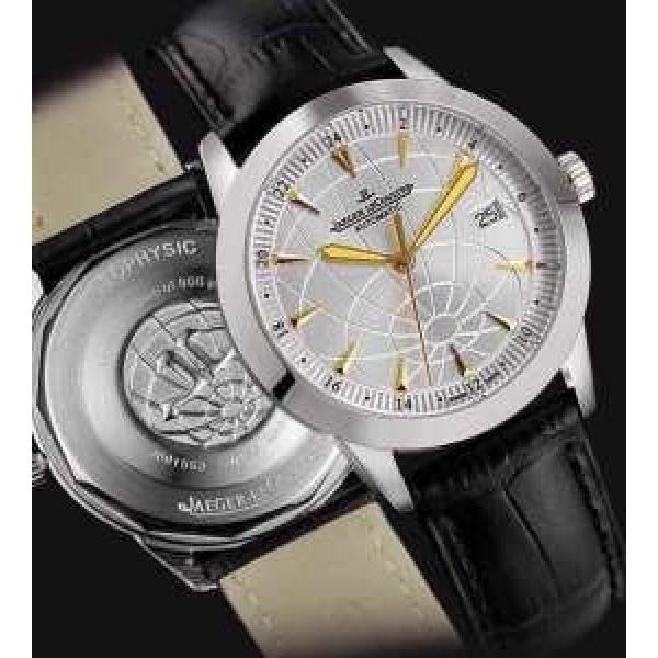 首胸ロゴ 2026 JAEGER-LECOULTRE ジャガールクルト サファイヤクリスタル風防 透かし彫りムーブメント 男女兼用腕時計 9色可選