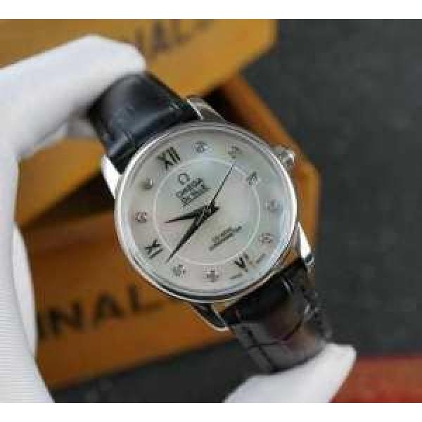 完売品！ 2026 OMEGA オメガ 3針クロノグラフ 日付表示 ダイヤベゼル 女性用腕時計 4色可選