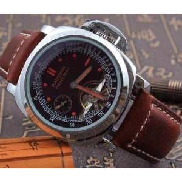 大特価 2026 PANERAI パネライ Tourbillon トゥールビヨン 男性用腕時計 3針クロノグラフ 機械式（自動巻き）ムーブメント ミネラルガラス 6色可選