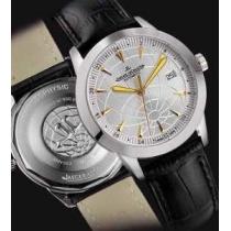 首胸ロゴ 2026 JAEGER-LECOULTRE ジャガールクルト サファイヤクリスタル風防 透かし彫りムーブメント 男女兼用腕時計 9色可選