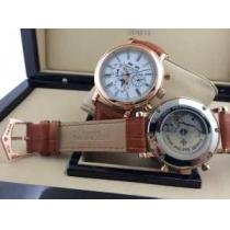 スタイルアップ効果 2026 Patek Philippe パテックフィリップ 機械式（自動巻き）コーティングガラス 6針クロノグラフ 日付表示 男性用腕時計 4色可選