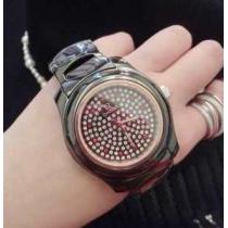 存在感◎ 2026 OMEGA オメガ サファイヤクリスタル風防 ダイヤベゼル 女性用腕時計