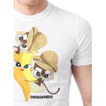 ディースクエアード偽物2026年春夏新作ツインモンキーズプリント 半袖Tシャツ