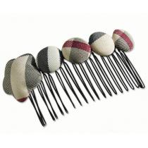 BURBERRY バーバリー コピー品激安 専用格子生地 ヘアコーム ヘアアクセ...