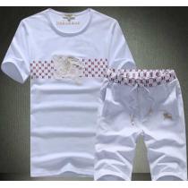 超美品 2026春夏 BURBERRY バーバリー 偽物 半袖Tシャツ 上下セット 2色可選