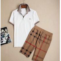 2026春夏 BURBERRY バーバリー コピー品激安 半袖ポロシャツ 上下セット 4色可選