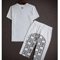 完売品 2026春夏 VERSACE ヴェルサーチ コピー通販  半袖Tシャツ 上下セット 2色可選