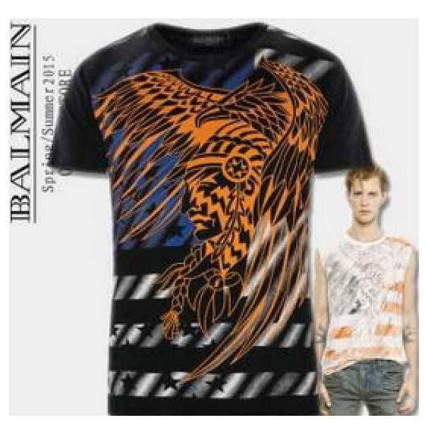 機能性の高い首胸ロゴ 2026春夏 BALMAIN バルマン 半袖Tシャツ 2色可選