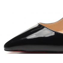 個性的なデザ2026 Christian Louboutinクリスチャンルブタン エナメル革 パンプス ヒール高さ10CM 