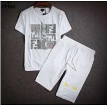 SALE!今季 2026 FENDI フェンディ 半袖Tシャツコピー商品　 上下...