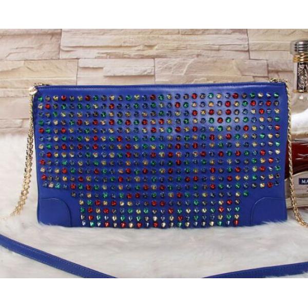 高級感溢れるデザイン 2026春夏 クリスチャンルブタン Christian Louboutin カラースパイク ショルダーバッグ最高ランク