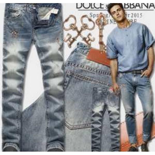 満点 2026春夏 Dolce&Gabbana ドルチェ＆ガッバーナ デニムパンツ ユーズド加工