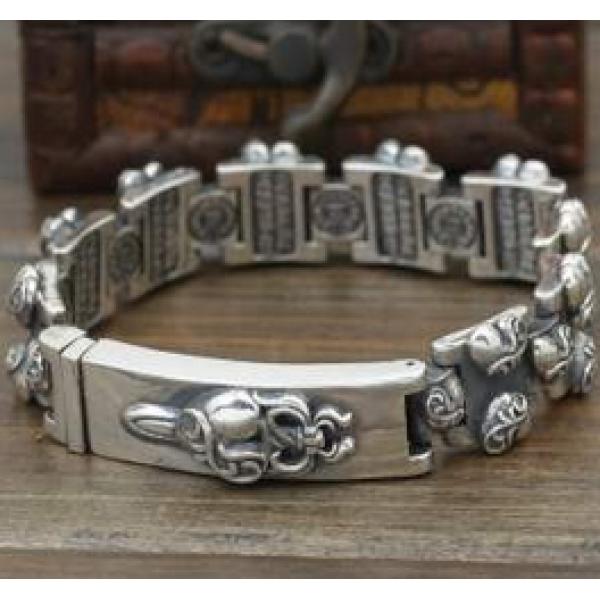 大人気　2026  CHROME HEARTS クロムハーツ シルバー925 ブレスレット 男性用