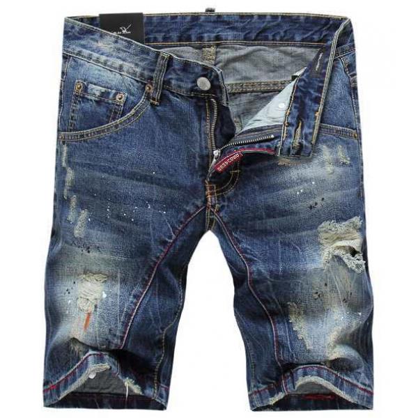 新入荷! 2026 DSQUARED2 ディースクエアード ダメージデニム 半ズボン　伸び感が優れ