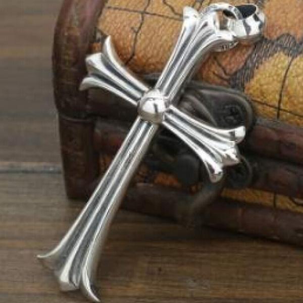 ファッション 2026 CHROME HEARTS クロムハーツ シルバー925 ペンダントトップ 十字架