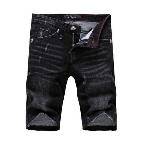 素敵なデザイン！2026 PHILIPP PLEIN フィリッププレイン ハーフデニム しわのデザイン