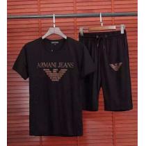 2026 着心地抜群 ARMANI アルマーニ 半袖Tシャツ 上下セット 3色可...