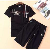 絶大な人気を誇る 2026 BURBERRY バーバリー 半袖Tシャツ 上下セット 2色可選