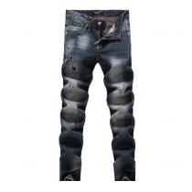 人気が爆発!　2026  PHILIPP PLEIN フィリッププレイン ダメージデニム 細身効果