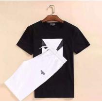 2026 値下げ！ FENDI フェンディ 半袖Tシャツ 上下セット 4色可選