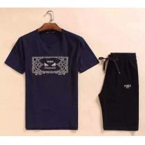 抜群の雰囲気が作れる!2026 FENDI フェンディ 半袖Tシャツ 上下セット 4色可選