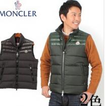 新作　MONCLER モンクレール 素敵な　デュプレス ワンポイント ダウン ベ...
