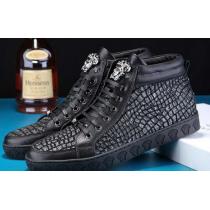 コスパ最高のプライス　2026 VERSACE ヴェルサーチ  ハイカットスニー...