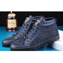 コスパ最高のプライス　2026 VERSACE ヴェルサーチ  ハイカットスニーカー  エナメル革