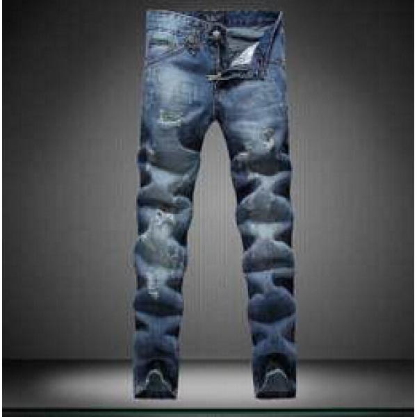 評価が高い 2026 PHILIPP PLEIN フィリッププレイン 大人気　ダメージデニム 