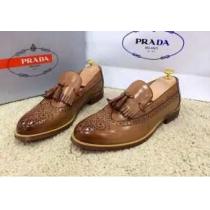 激安販売　2026 PRADA プラダ　今季セール　 レザーシューズ靴 2色可選