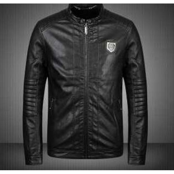 安心感のある 2026秋冬 PHILIPP PLEIN フィリッププレイン しなやかで革ジャケット 2色可選