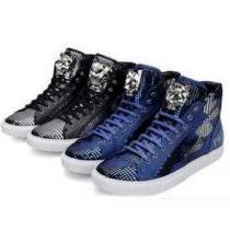 相性抜群な 2026秋冬 PHILIPP PLEIN フィリッププレイン スタイルアップ　ハイトップシューズ 2色可選
