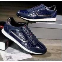 格安 2026秋冬 PRADA プラダ 素材に柔らかな ハイトップシューズ 2色...