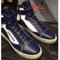 注目の 2026秋冬 PRADA プラダ 相性が良くハイトップシューズ 2色可選