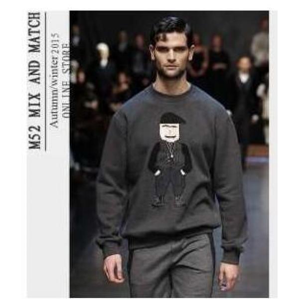 良い生地感　秋冬 dolce&amp;gabbana ドルチェ＆ガッバーナ お洒落なデザインにプルオーバーパーカー