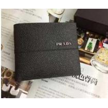 お洒落に 2026秋冬 prada プラダ 洗練された雰囲気　短財布 2色可選