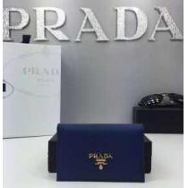 格安　秋冬 PRADA プラダ カード入れ付 小銭入れ　収納できる財布 6色可選