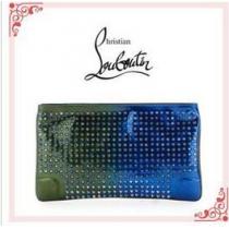実用的なクリスチャン ルブタン Christian Louboutin Loubiposh Spikes Patent　注目のクラッチバッグ