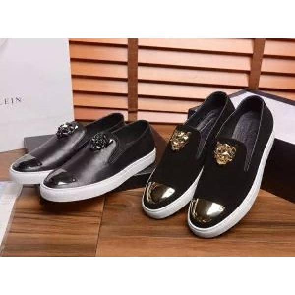 重宝するアイテム フィリッププレイン PHILIPP PLEIN フラットシューズ 2色可選