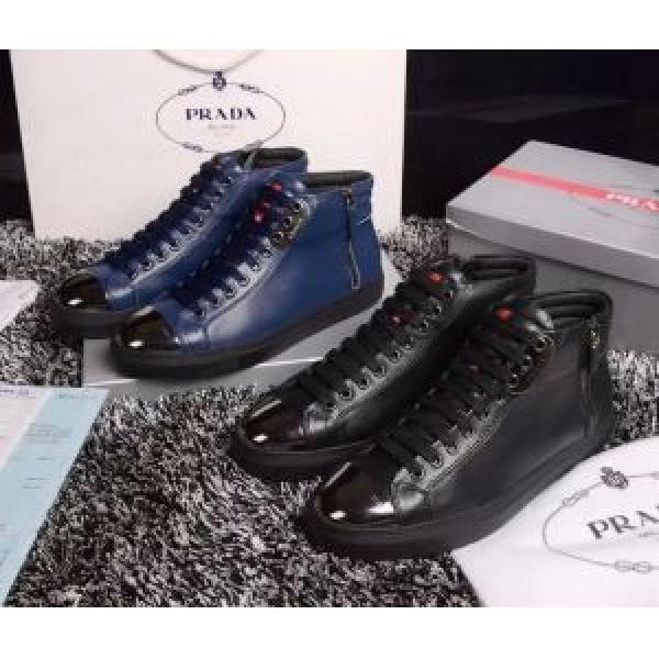 人気激売れ 2026春夏 プラダ PRADA  ハイトップシューズ 2色可選 抗菌?防臭加工
