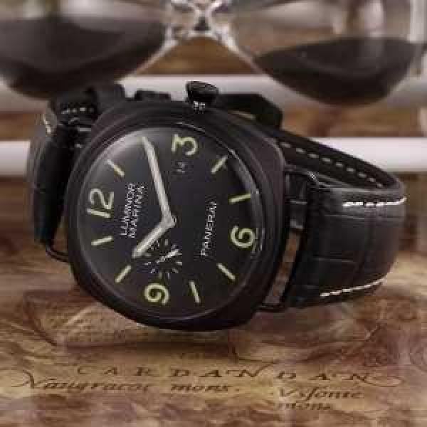 スタイルアップ効果 2026 パネライ PANERAI 3針クロノグラフ 日付表示 腕時計