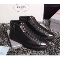 人気激売れ 2026春夏 プラダ PRADA  ハイトップシューズ 2色可選 抗菌?防臭加工