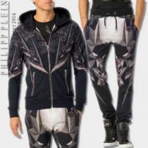 ◆モデル愛用◆ 2026春夏 フィリッププレイン PHILIPP PLEIN ジャージセット 2色可選