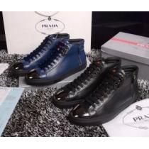 人気激売れ 2026春夏 プラダ PRADA  ハイトップシューズ 2色可選 抗...
