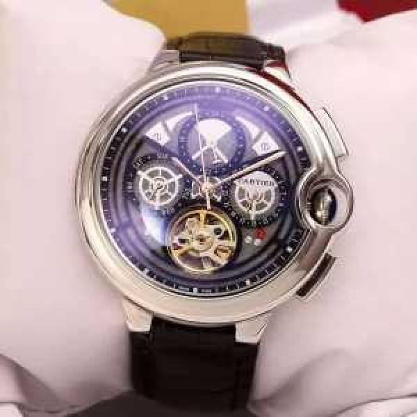 2026 耐久性のあるCARTIER カルティエ 機械式（自動巻き）ムーブメント 男性用腕時計 4色可選