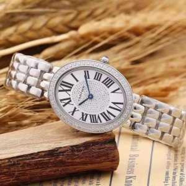 2026 CARTIER カルティエ 人気ブランド  ダイヤベゼル 輸入 クオーツ ムーブメント 女性用腕時計 5色可選