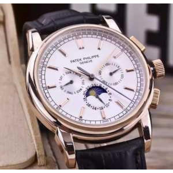 雑誌掲載アイテム 2026 Patek Philippe パテックフィリップ 6針クロノグラフ 男性用腕時計 6色可選