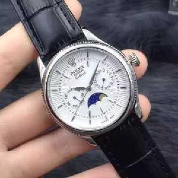 人気商品登場2026 ROLEX ロレックス 5針クロノグラフ 日月星辰表示 男女兼用腕時計