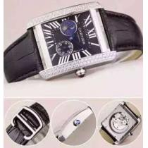 お洒落に魅せる 2026 CARTIER カルティエ 8219ムーブメント男性用腕時計 43mm-34mm 多色選択可